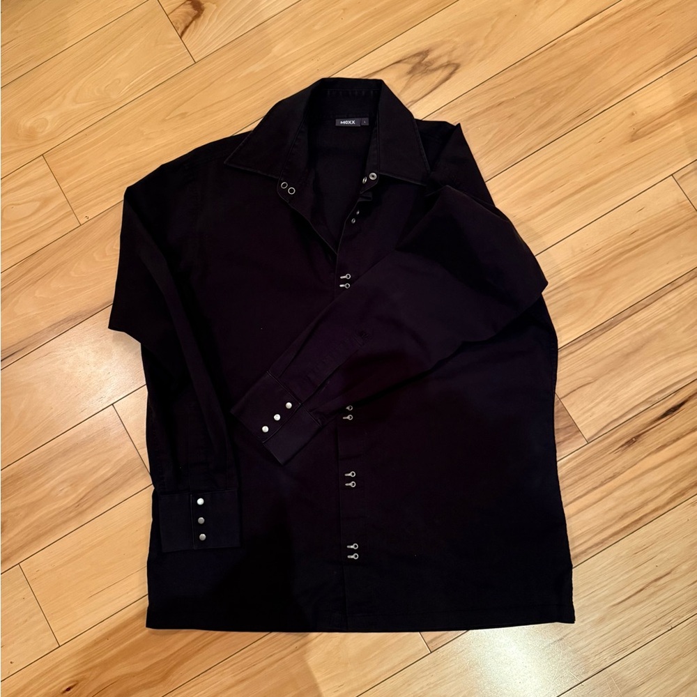 Black Dress Shirt with unique clasps